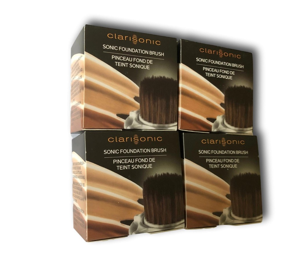 Clarisonic 2 Pk Sonic Foundation Face Cleanser System Replacement Brush head
