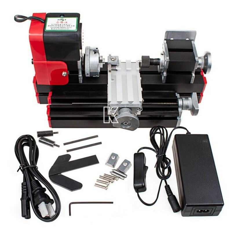 24W Micro Single Lathe Micro Combination Machine, Single Lathe DIY Tools