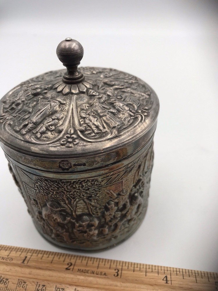 1962 Netherlands Douwe Egbert Silver Tea Caddy
