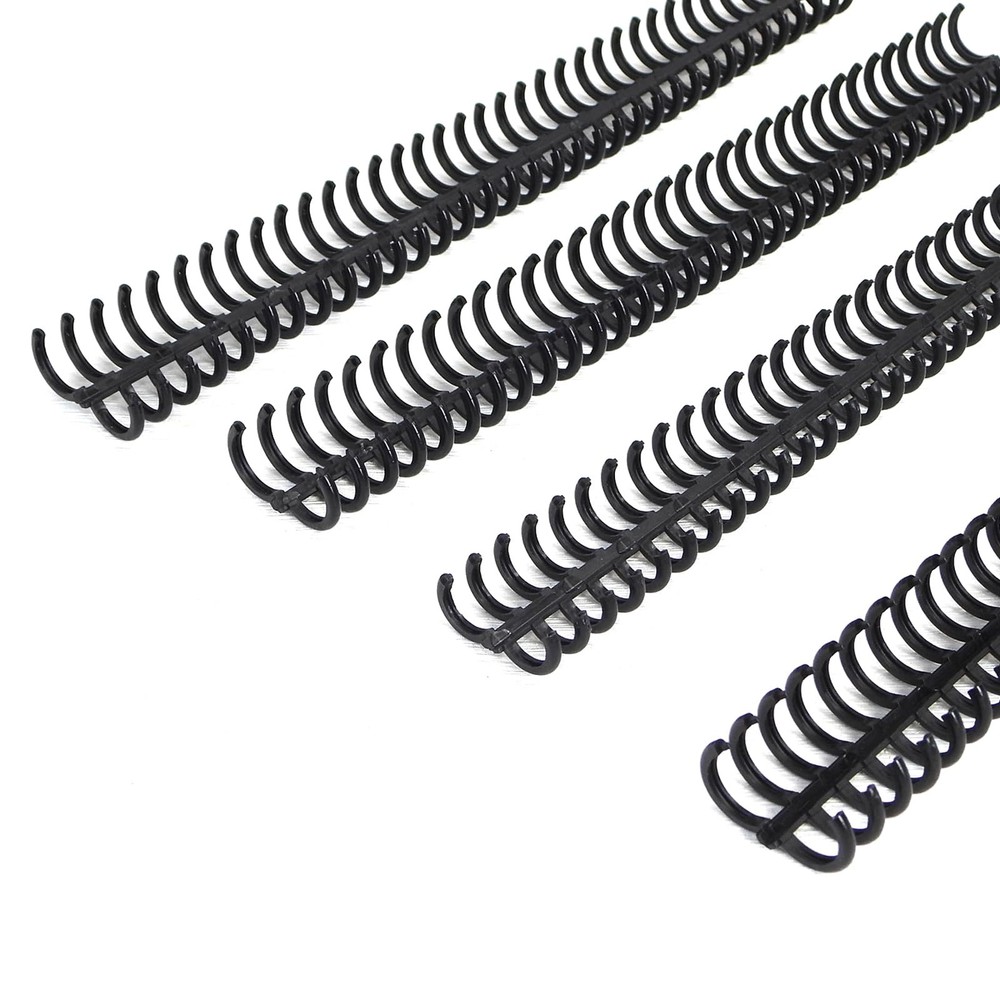 PROC1230BK Click Binding Spines, 3:1 Pitch, 1/2" Diameter, 90 Sheets Binding ...