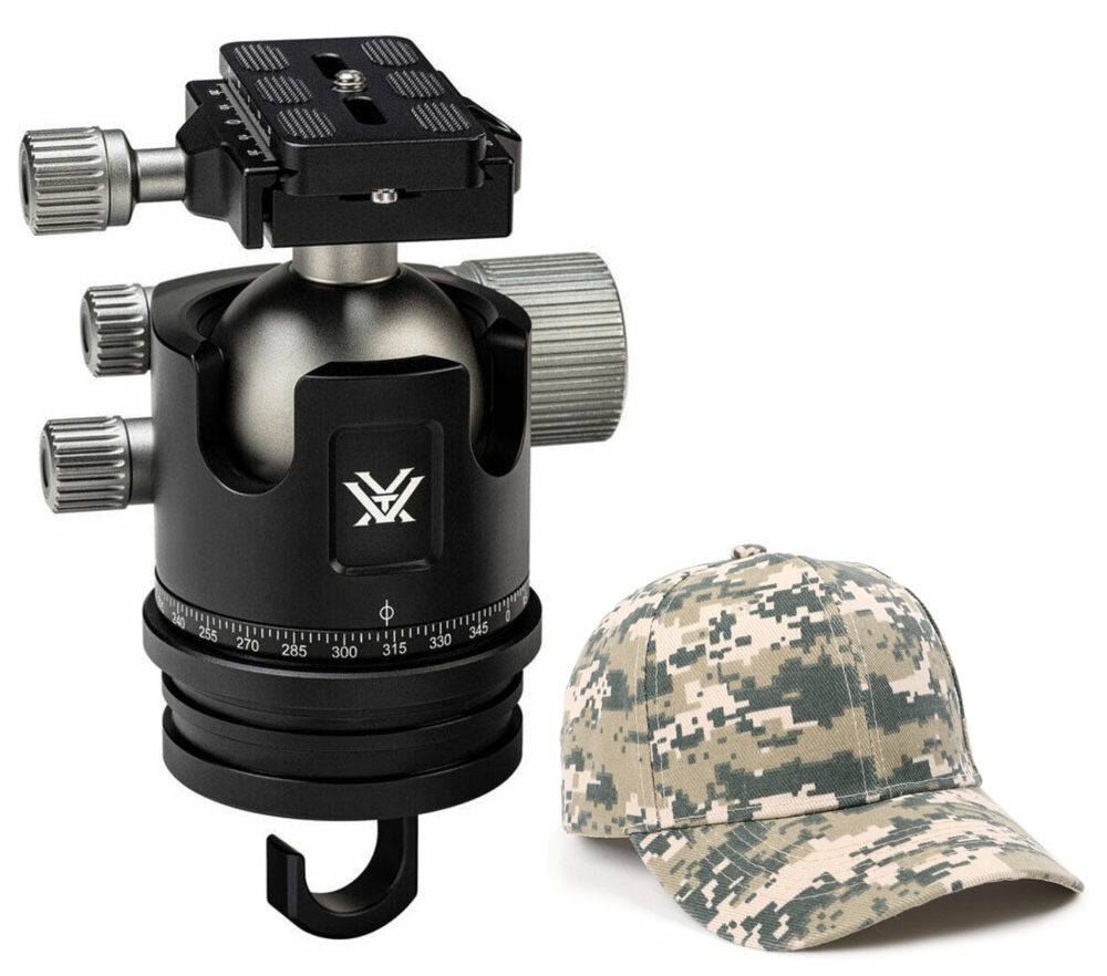 Vortex Optics Radian Ball Head with Free Camo Digital Hat Bundle