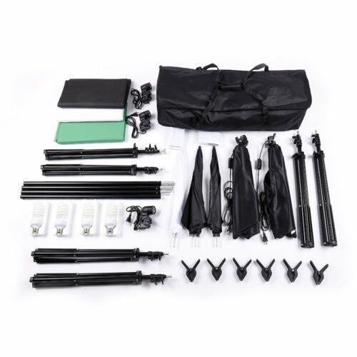 Kshioe Studio Camera Photography Lighting Umbrella Softbox Backdrop Stand Kits