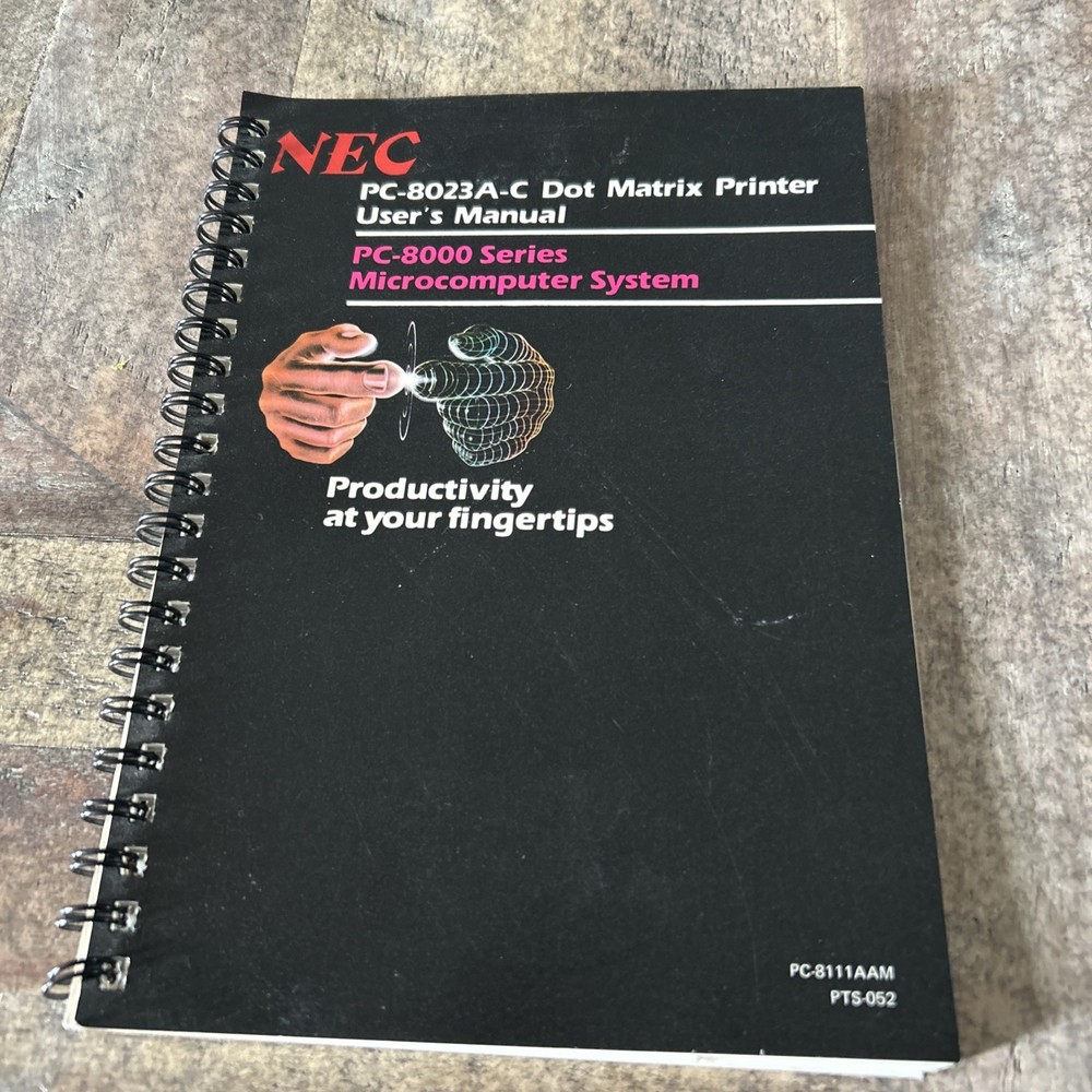 NEC PC 8023 A-C Dot Matrix Printer User's Manual