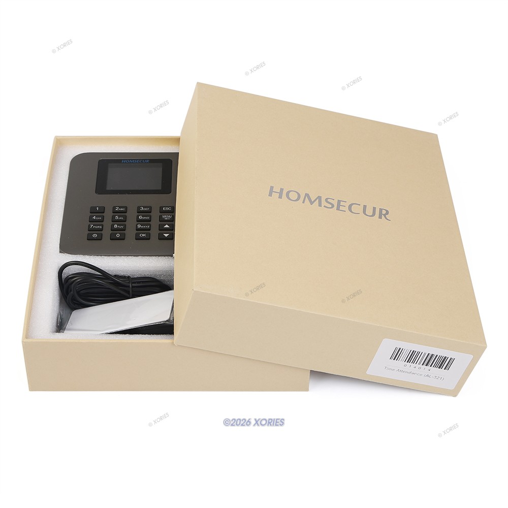 HOMSECUR Support Remote Access WiFi Time Clock And Access Control + RFID Reader