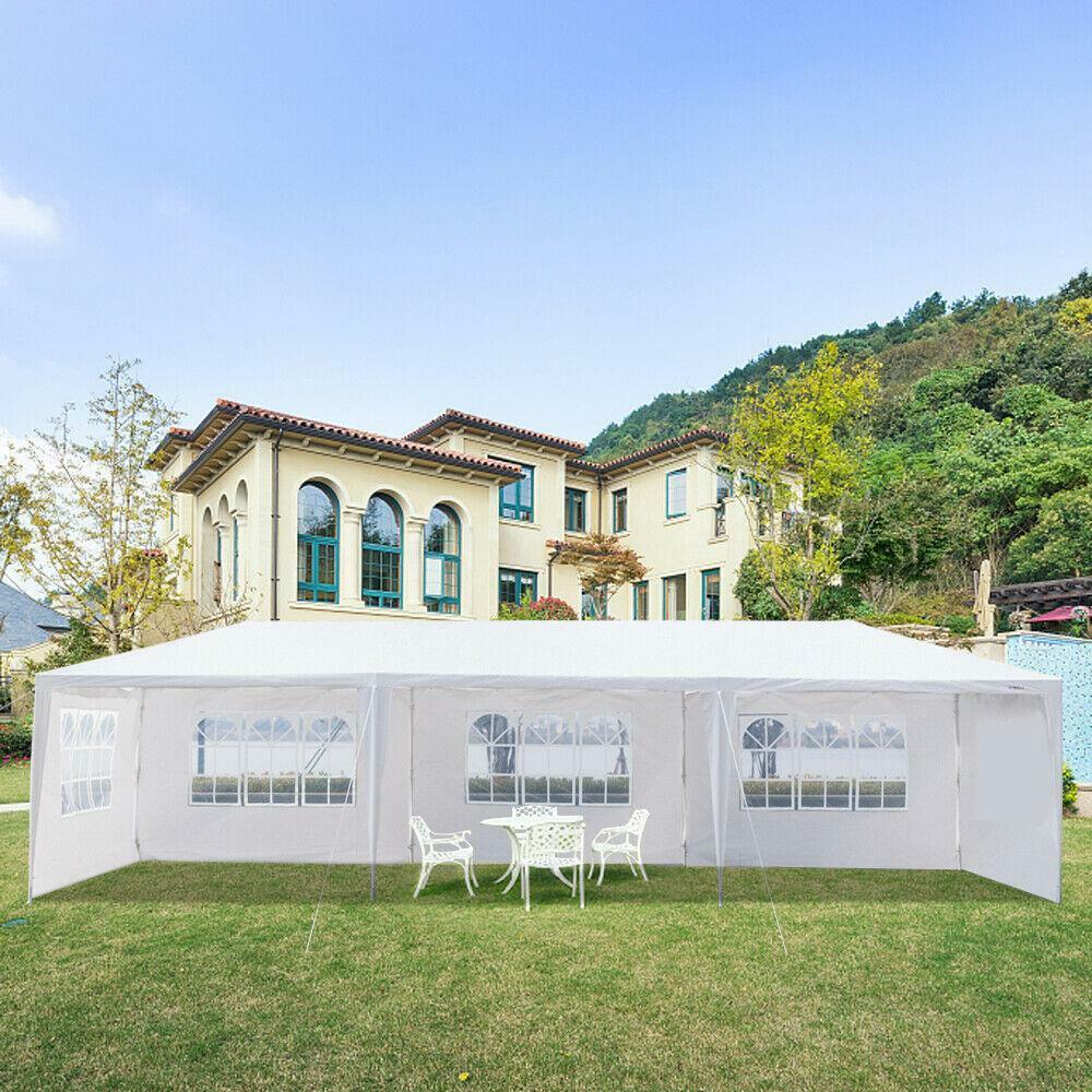 10'x30' Outdoor Gazebo Canopy Tent Wedding Party Tent Patio /w 8 Removable Walls