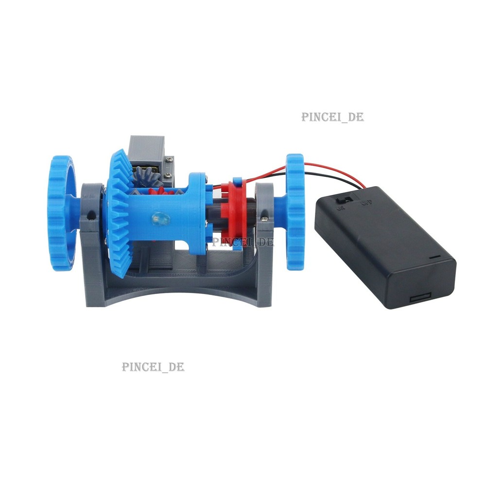 3D Printed Model Differential Mechanism Differential Lock Structure Principle