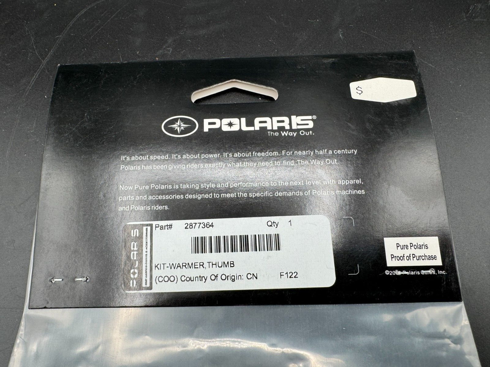 NOS Polaris Sportsman Genuine OEM Throttle / Thumb Warmers Part # 2877364 New .