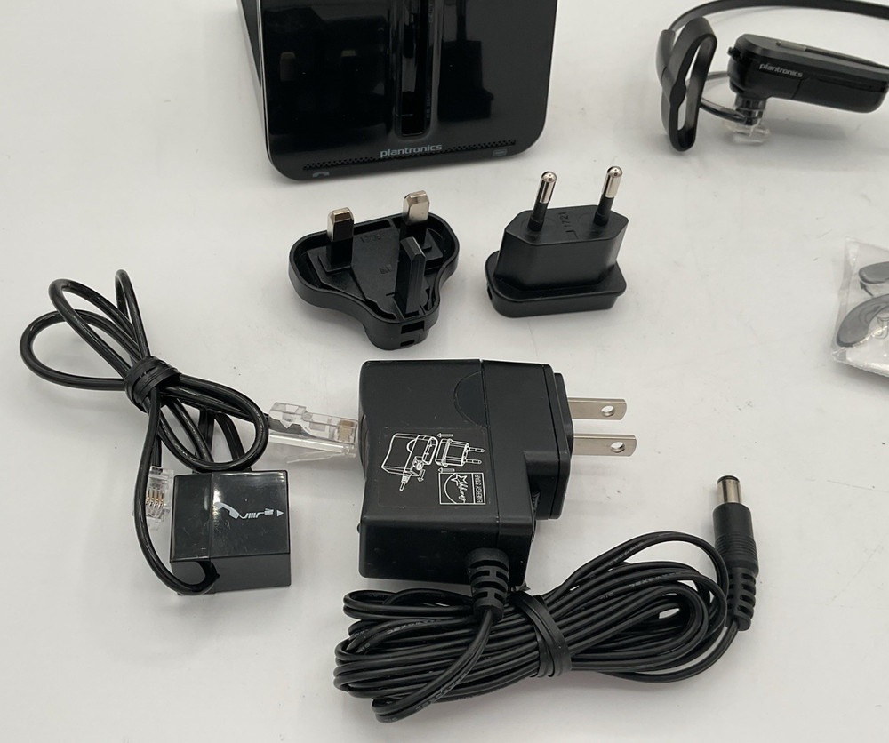 Plantronics C054A Wireless Headset System DECT COMPLETE CLEAN Fast Free Shipping