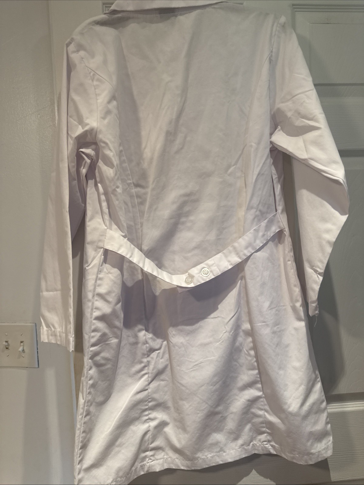 Natural Uniforms Unisex Lab Coat Medium New WO Tags White Dr Nurse Dentist