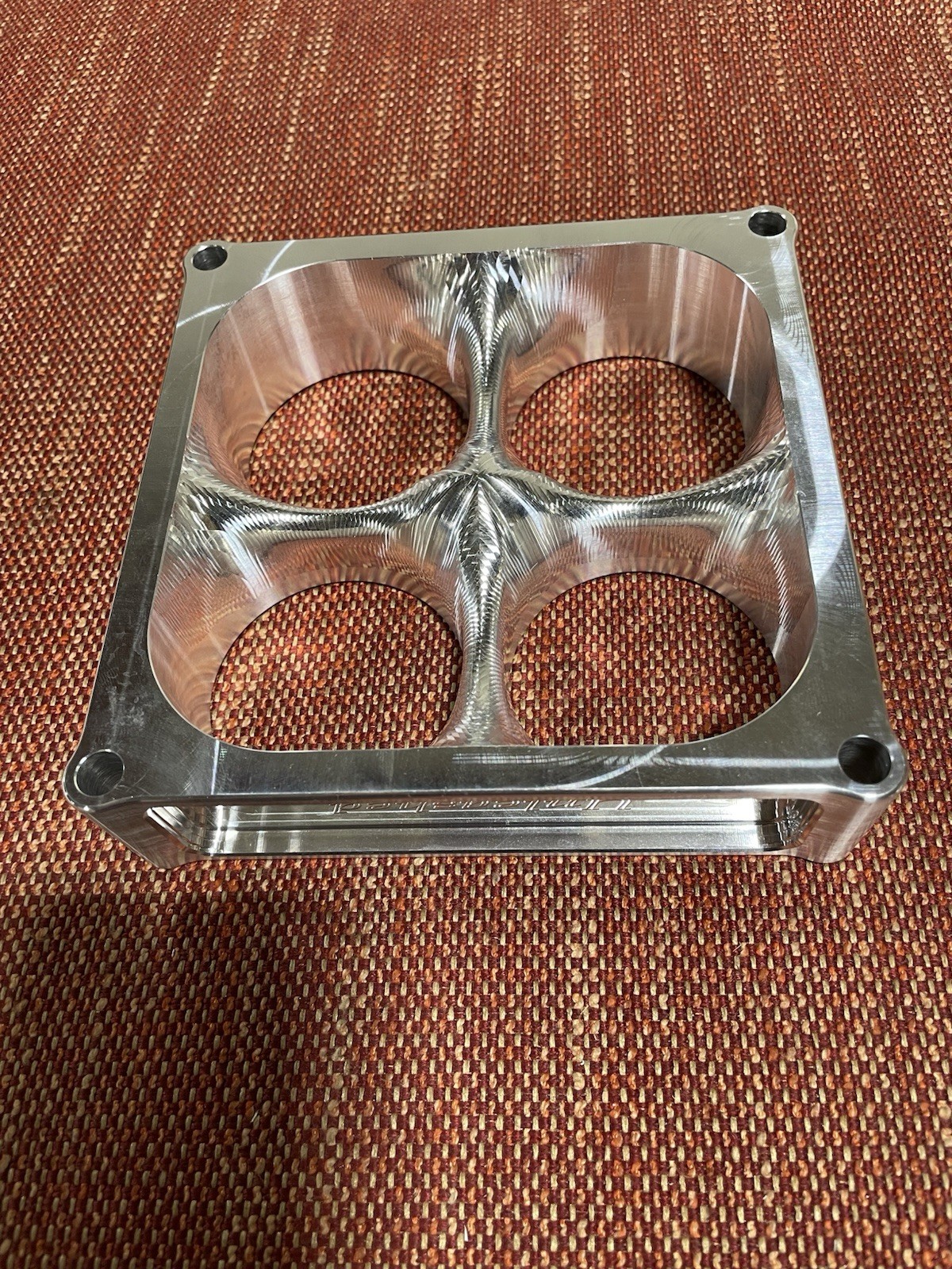 1.5 Inch Tapered Blend 4500/Dominator Carburetor Spacer Bore 2. 200 Raw Aluminum