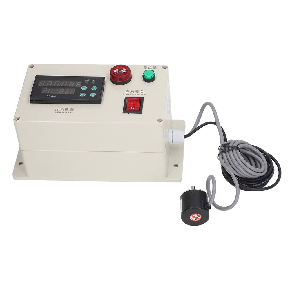 Digital Yard Counter With Spring Bracket 6Digits Roller Cable Wheel Length Meter