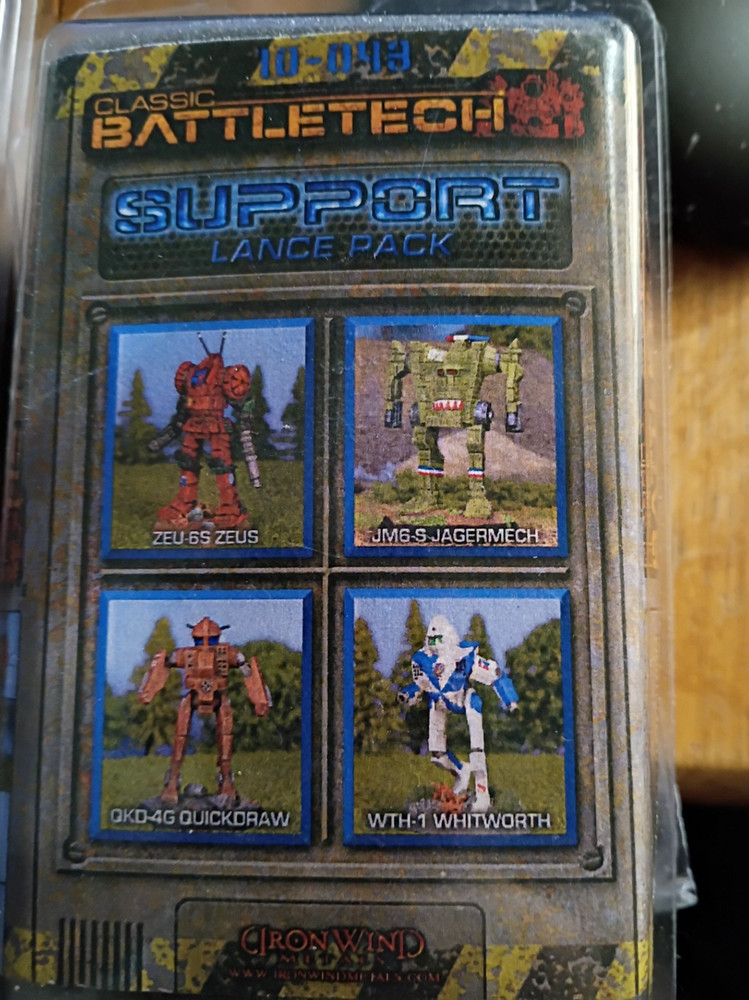 Battletech metal Support Lance Pack
