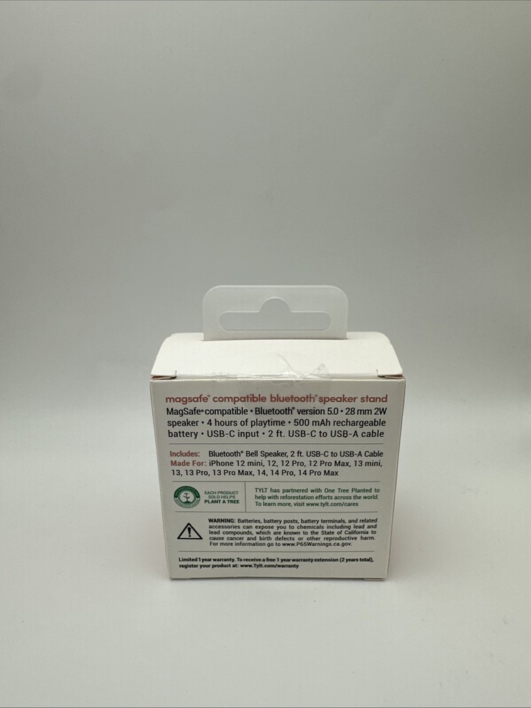 Lightweight Compact 2 Watt Bluetooth Speaker Stand for Magsafe Enabled iPhones