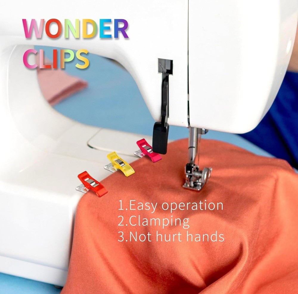 400+ Pcs Multipurpose Sewing Clips（Assorted Colors）