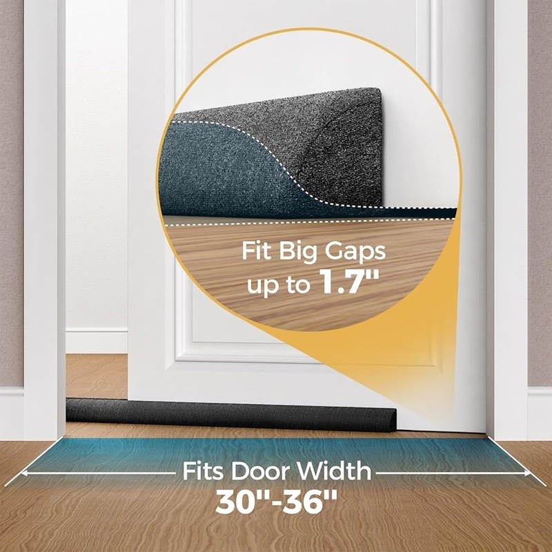 Adjustable Draft Stopper Triangular Door Guard Wind Dust Sound Blocker New