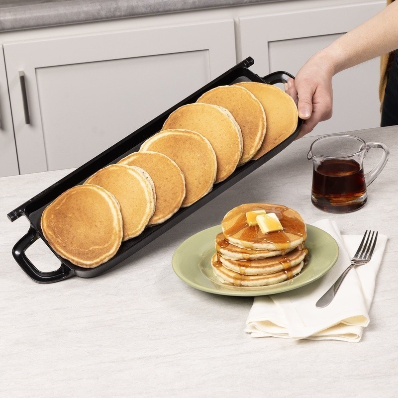 Ceramic Electric Griddle Cooking Surface Nonstick Multi-Function Tray Easy Clean
