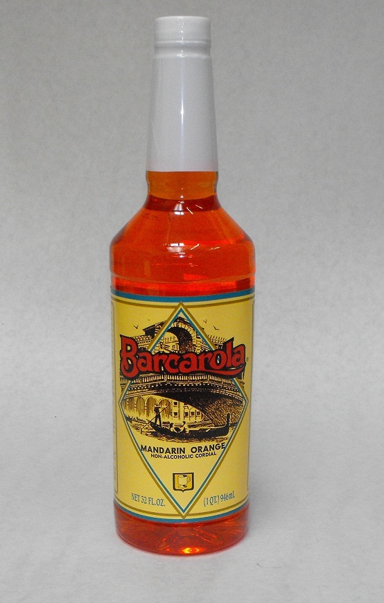 Gourmet Mandarin Orange Syrup 32oz. Barcarola Coffee Drink & Italian Soda Flavor