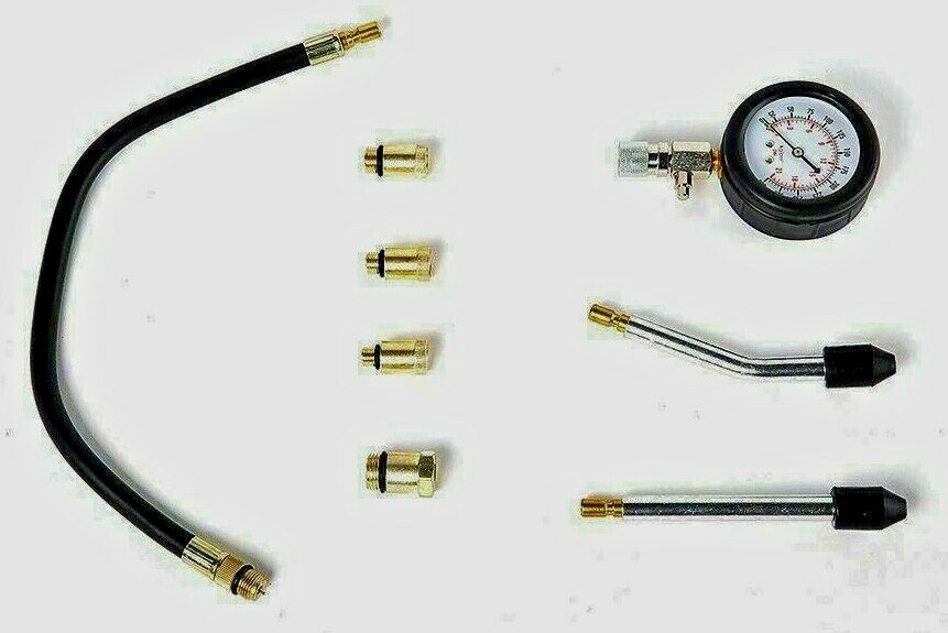 Compression Test Kit Auto / Diesel / Motorcycle large or small (8 PC)