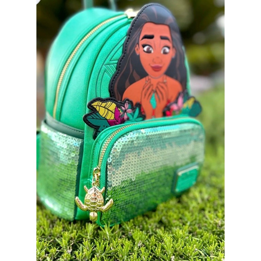 Moana Heart of Te Fiti Sequins Loungefly Mini Backpack EXCLUSIVE