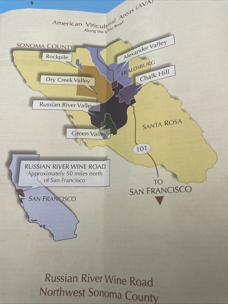 Russian River Wine Rode Brochure/Map