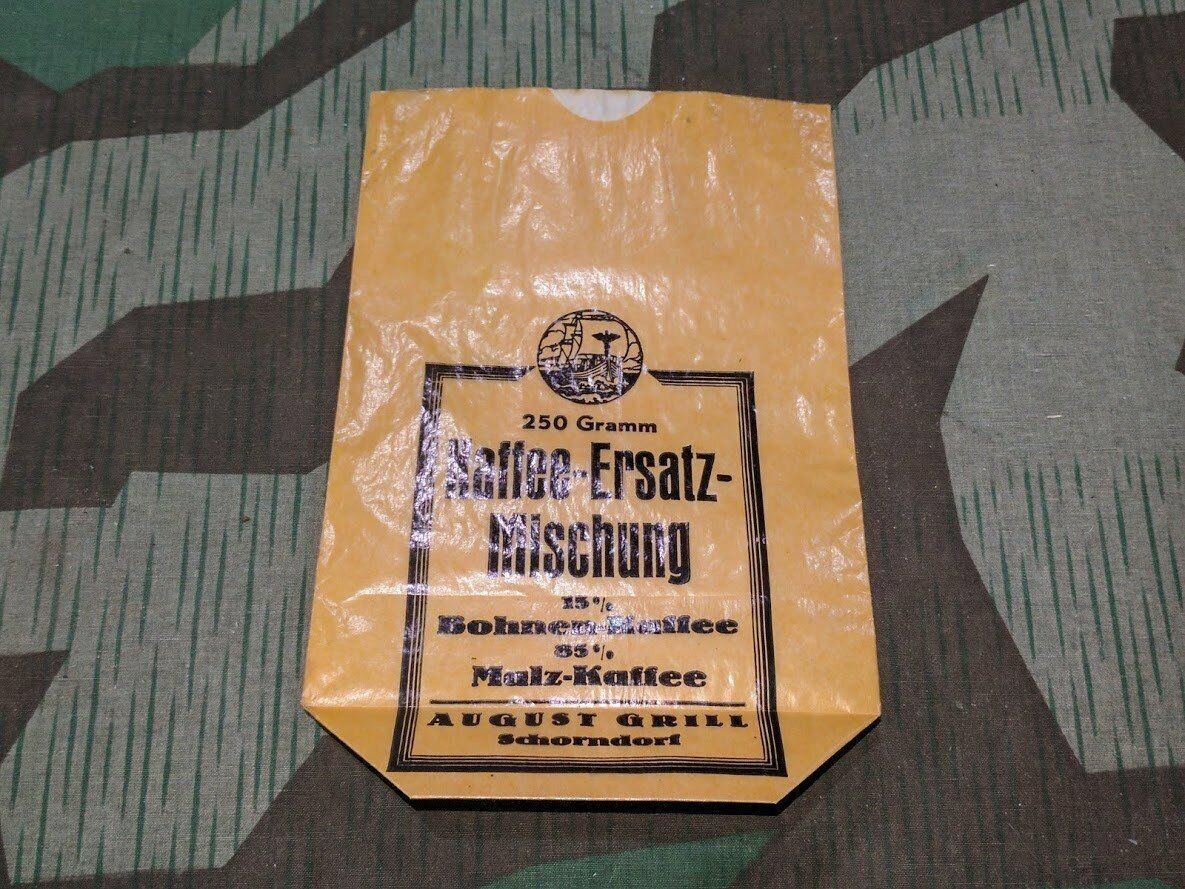 Vintage 1940s WWII German Kaffee Ersatz Coffee Mix Substitute Bag New Old Stock