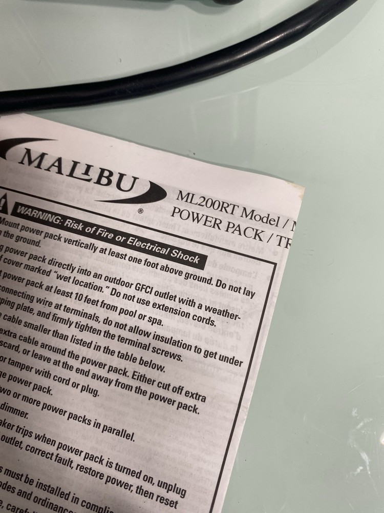 Intermatic Malibu ML200RT 200w Low Voltage Lighting Transformer-New