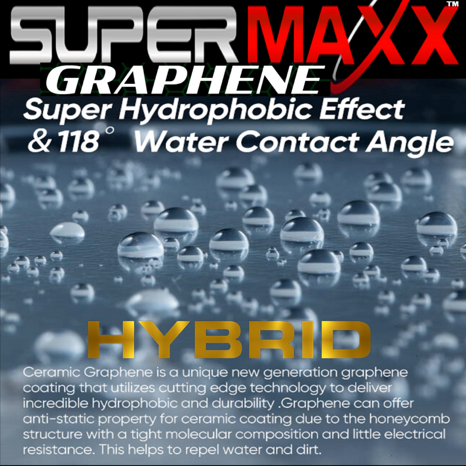 GRAPHENE 10 YEAR CERAMIC COATING WORLD'S STRONGEST PROTECTION" 3.38OZ/100ML