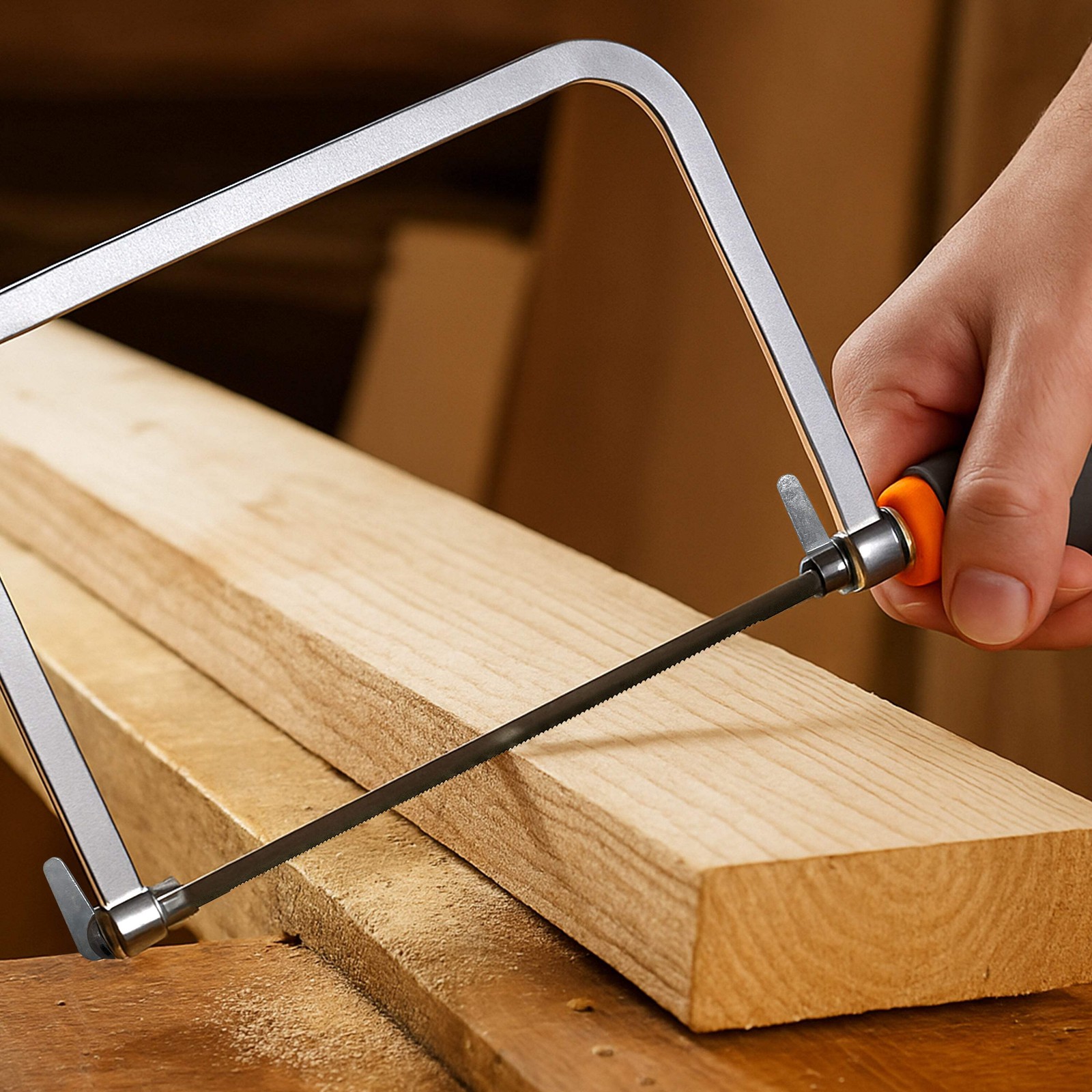 16 Pack of 6.5 inch Coping Saw Blades for Woodworking - Carbon Steel Blades