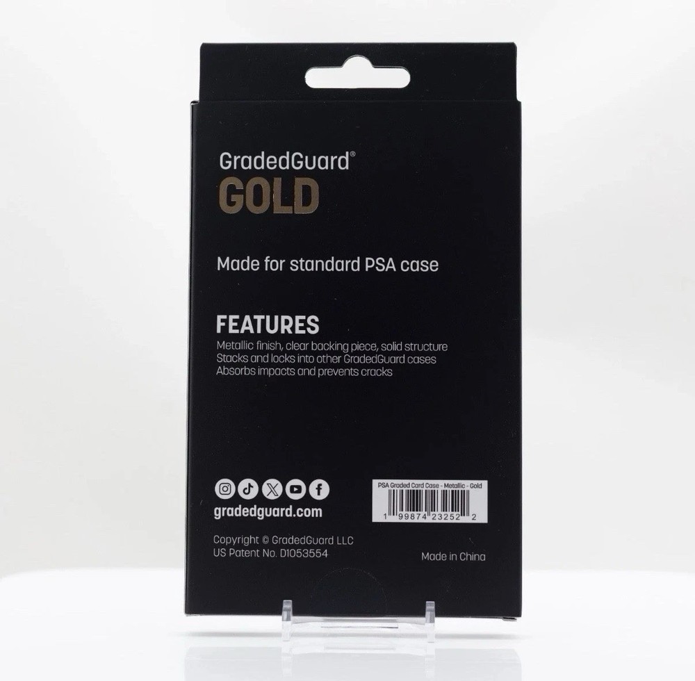 Gold Metallic GradedGuard PSA Graded Card Case Guard Protector Stackable