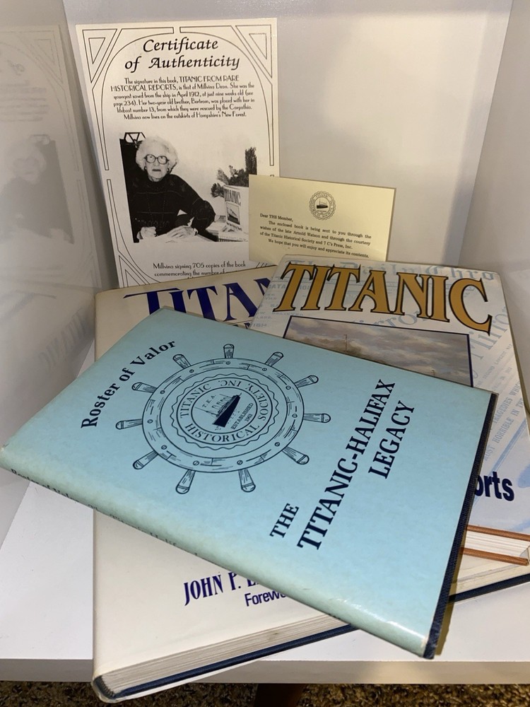 Signed Titanic books archive