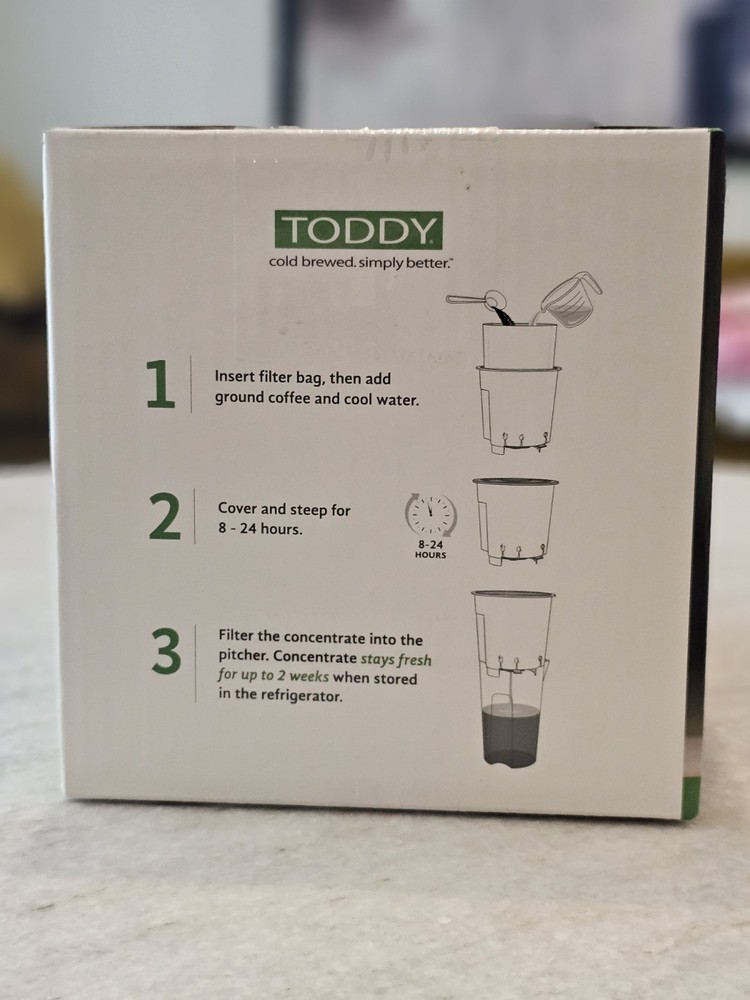 Toddy® Essential Brewer ~ Cold Brew Coffee Maker ~ NEW Sealed
