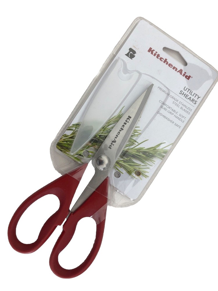 New KitchenAid Empire Red HERA Kitchen Shears All Purpose Scissors