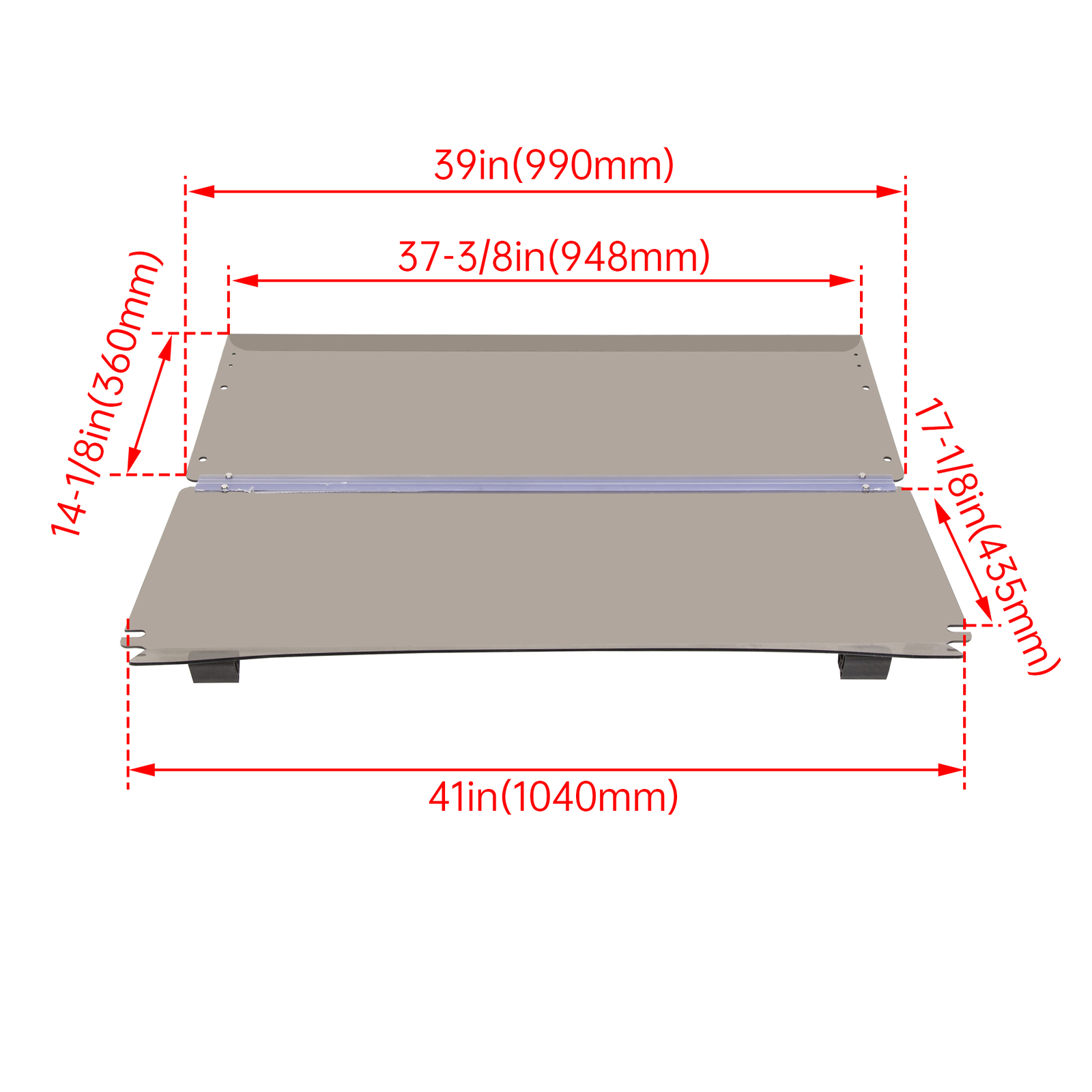 For EZGO Medalist TXT 1994-2013 Folding Golf Cart Tinted Windshield Windscreen