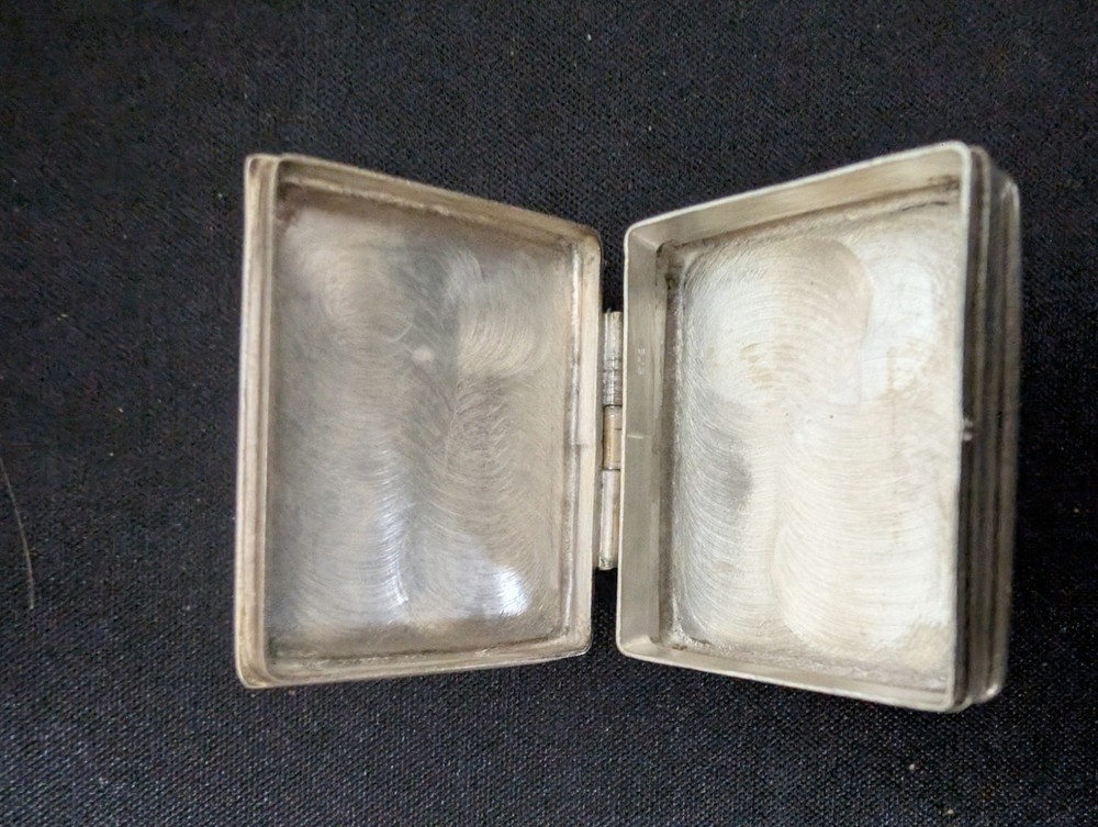 Solid Sterling Silver 925 Hunting Scene Box