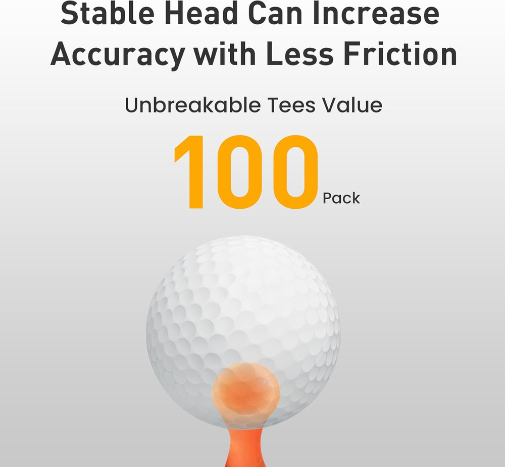 Plastic Golf Castle Tees Step down Unbreakable Mixed or Same Height Value 100 Co