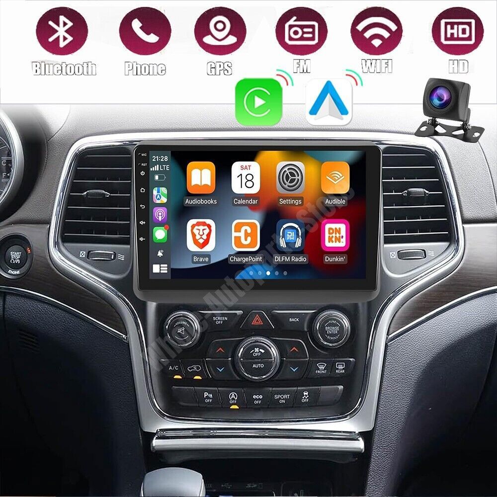 For 2014-2022 Jeep Grand Cherokee Android 13.0 Carplay Car Stereo Radio GPS Navi