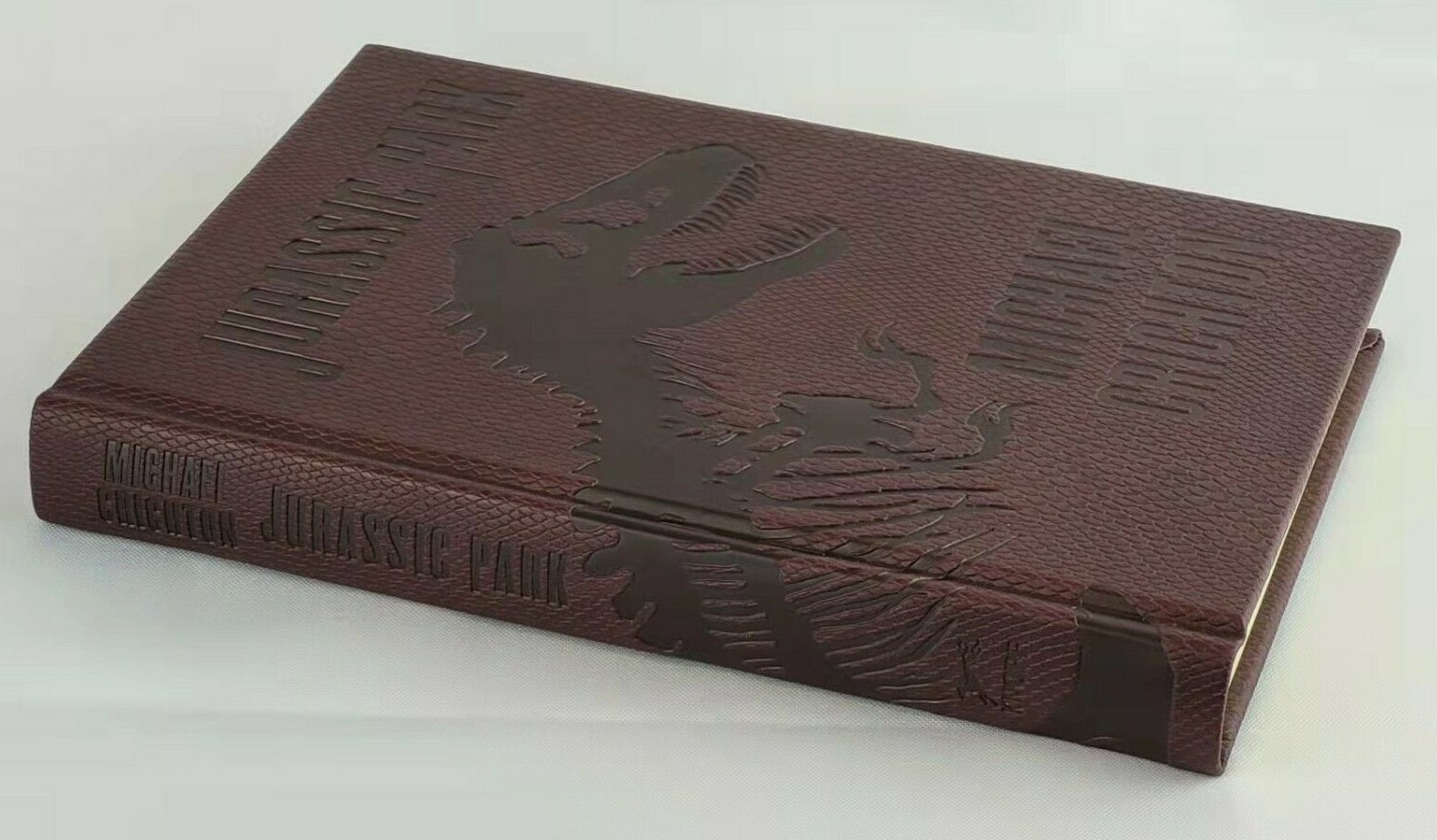 Jurassic Park by Michael Crichton leather bound hardcover book