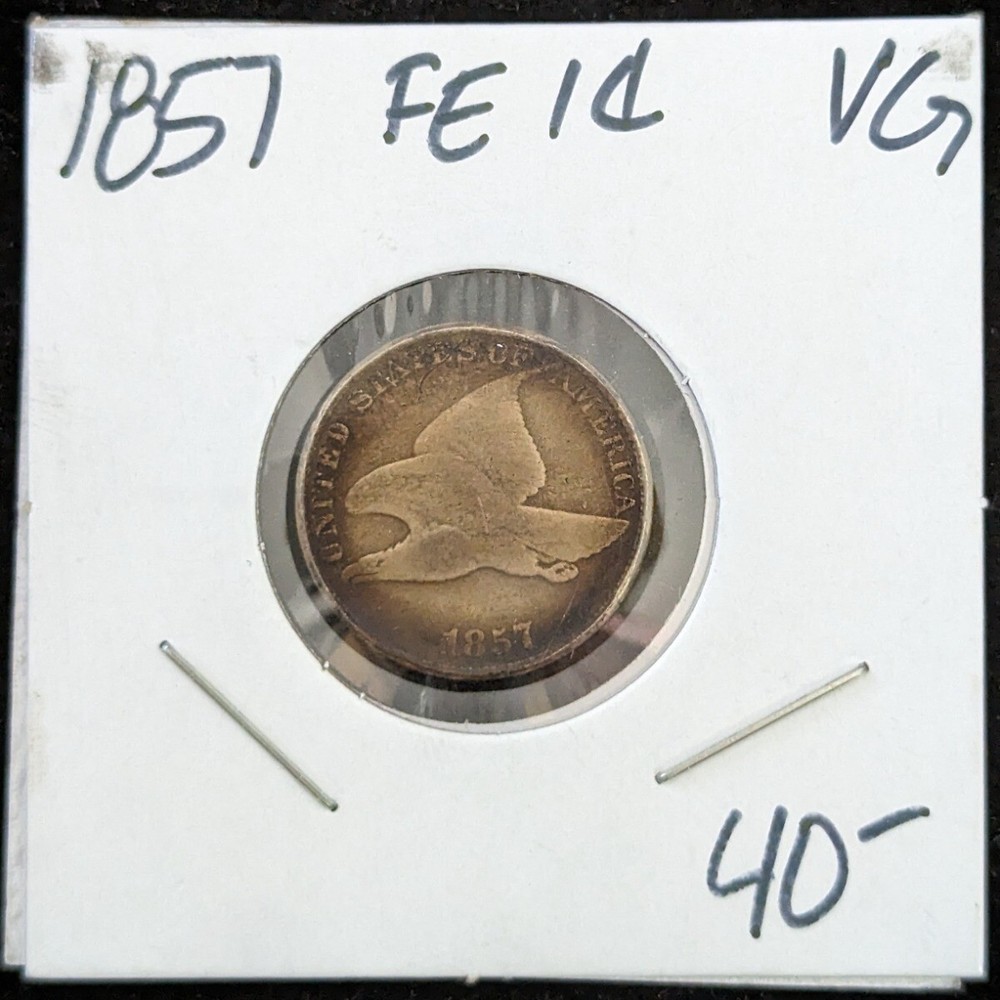 1857 Flying Eagle 1c  Circulated