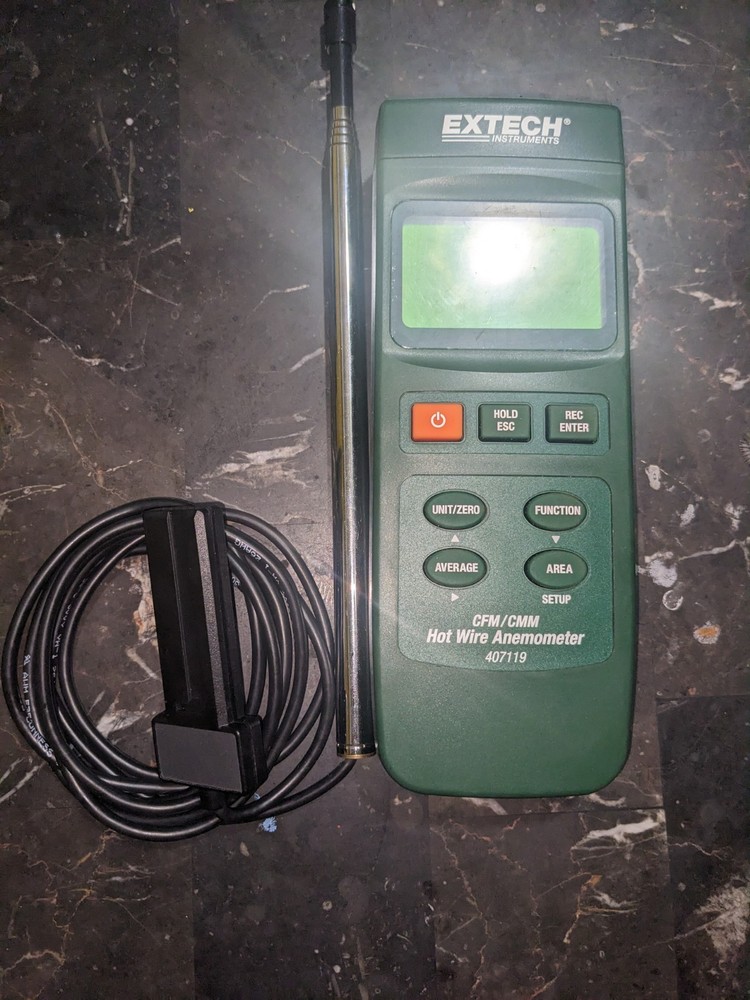Extech Instruments CFM/CMM Hot Wire Anemometer 407119