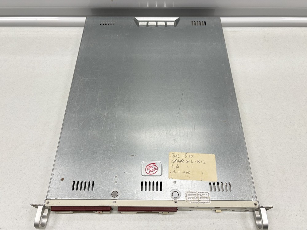 SuperMicro I-Server 3010 370DER Server 1U Rack Computer Intel Pentium 3 x2 WORKS