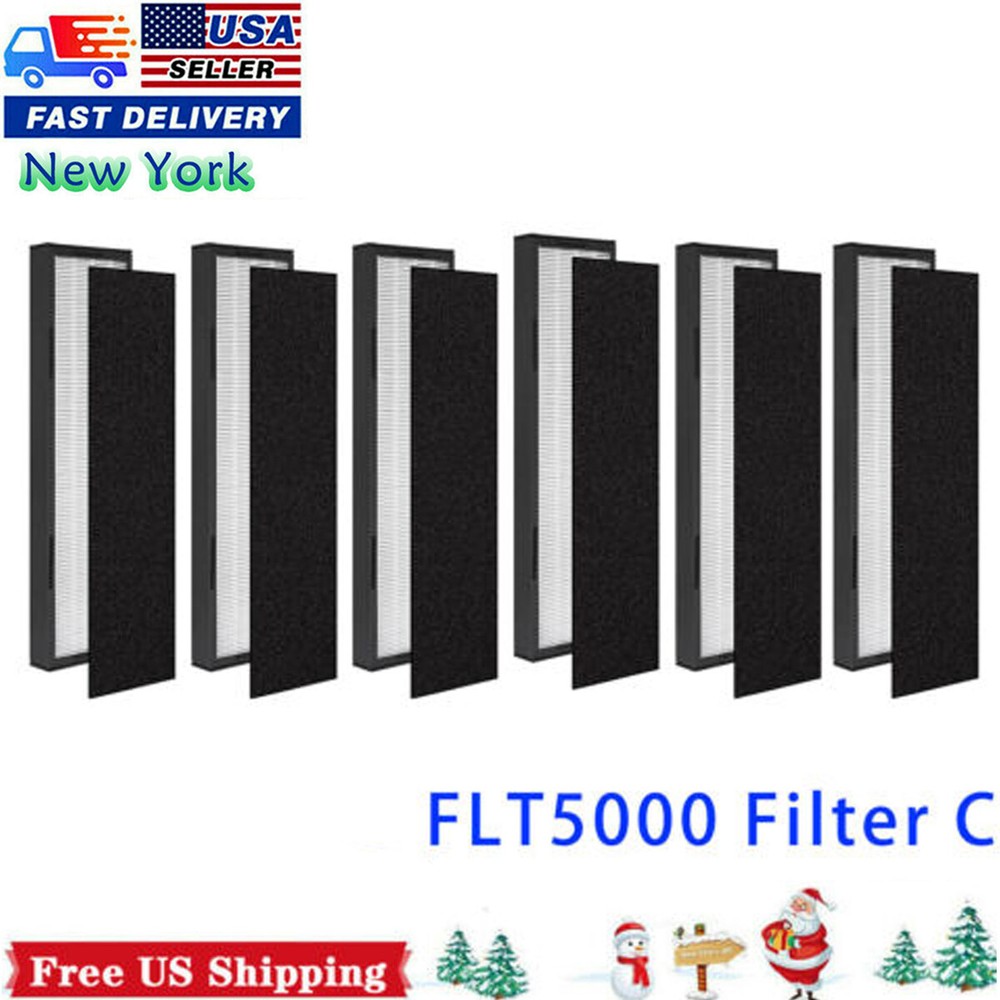 FLT5000 Filter C True HEPA Replacement Filter for GermGuardian Air Purifier