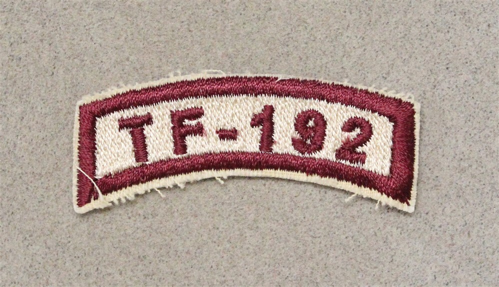 Army patch 6678: Task Force 192 (Special Forces) - tan, cut edge