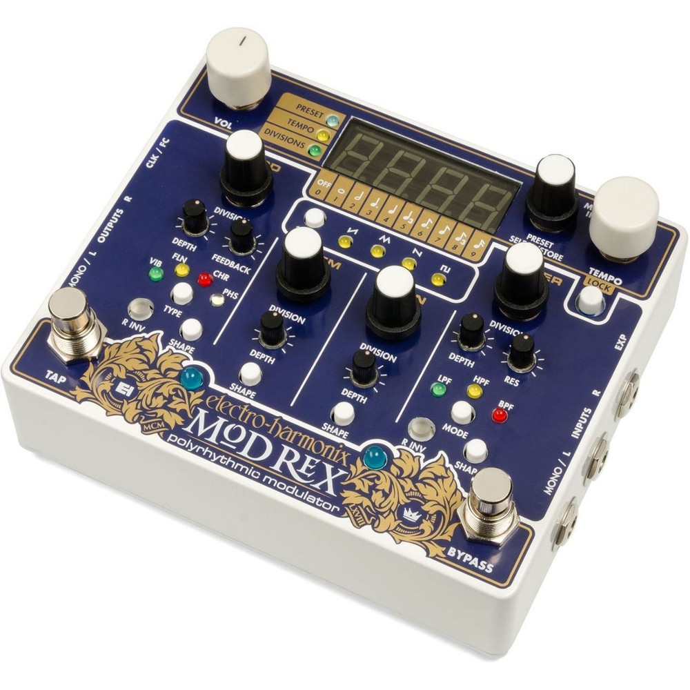 Electro-Harmonix MOD REX Polyrhythmic Modulator Pedal | New with Free Shipping