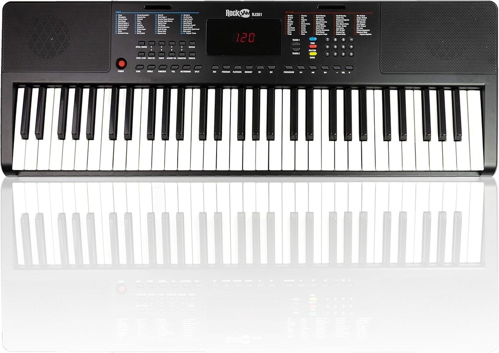 61-Key Compact Digital Piano with LED Display & Learning Features for All