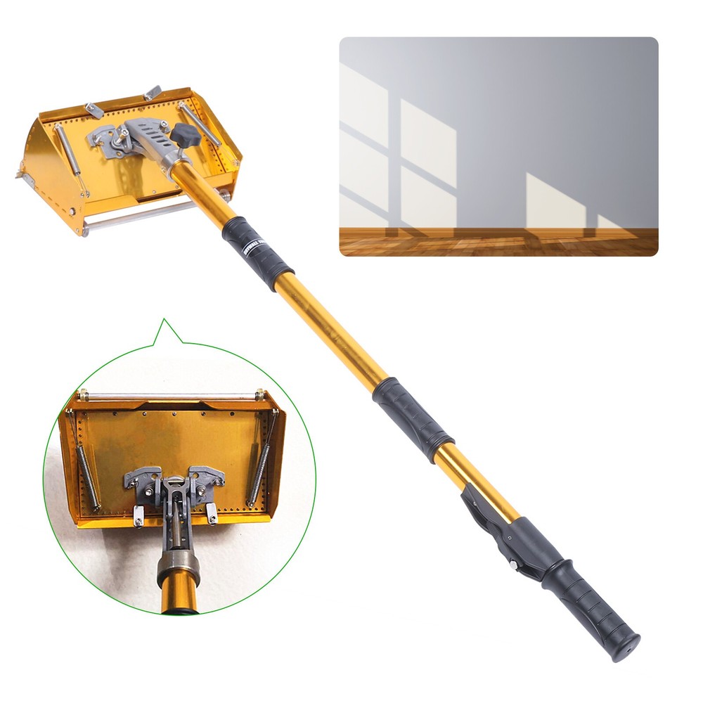 10" Drywall Taping Tools Flat Finishing Box Set w/ Extendable Handle