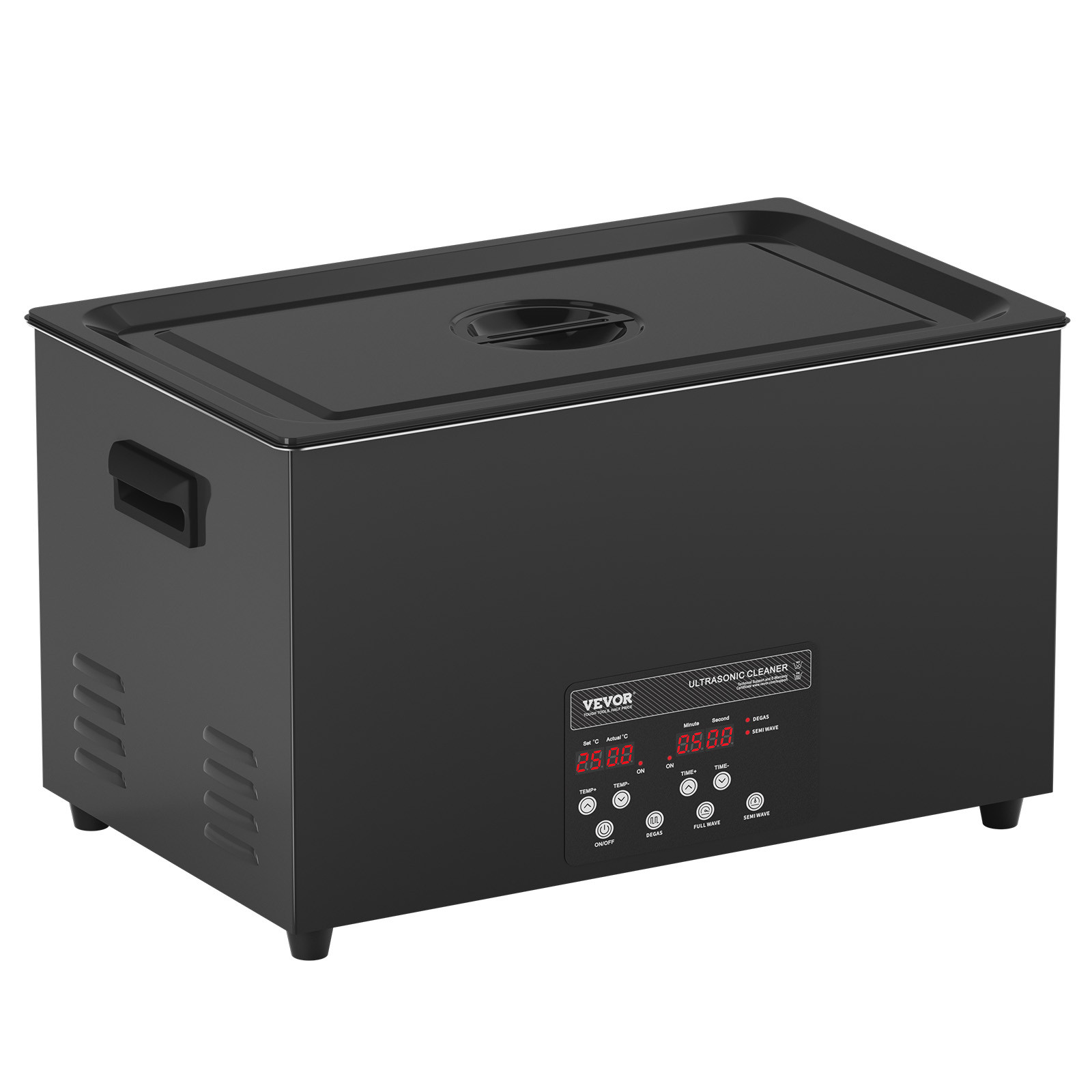 VEVOR Ultrasonic Cleaner 30L Cleaning Machine with Timer Heater & Basket 600W