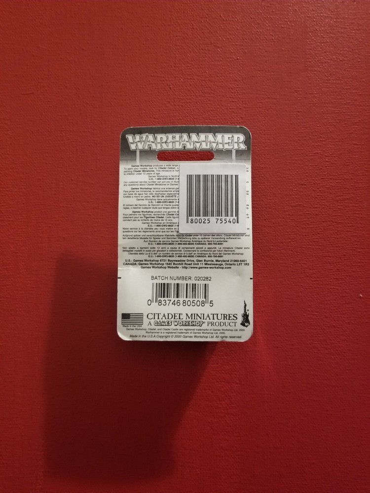 GAME WORKSHOP - WARHAMMER HIGH ELF DRAGON PRINCE COMMAND MINIATURE SEALED 2000
