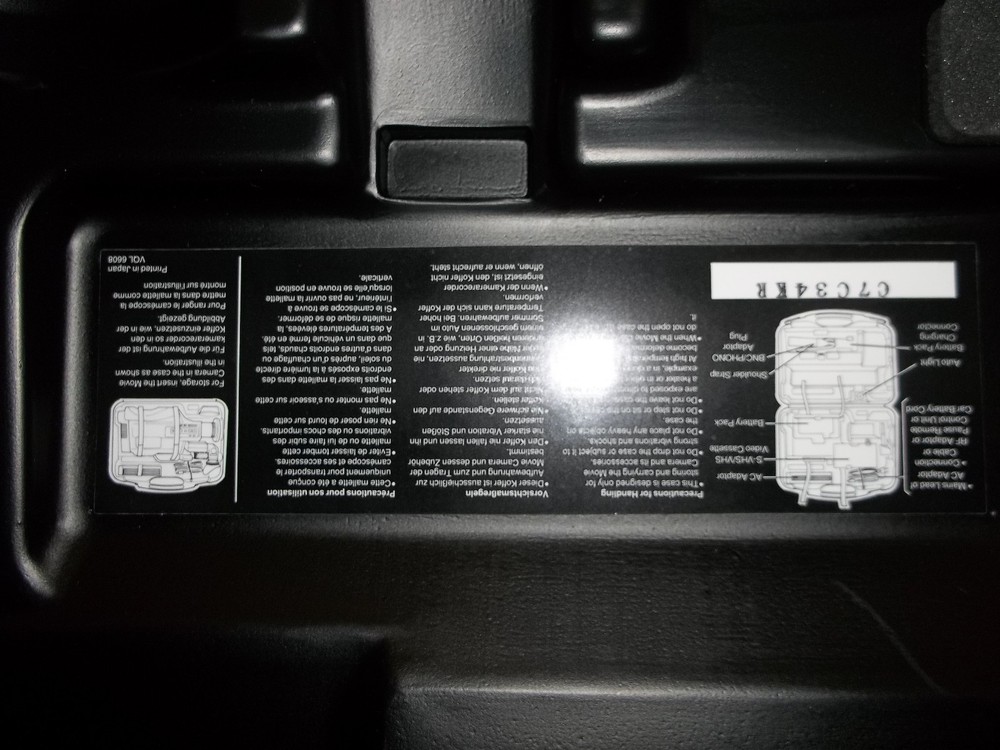 PANASONIC VIDEO CAMERA HARD SHELL CASE (U1)