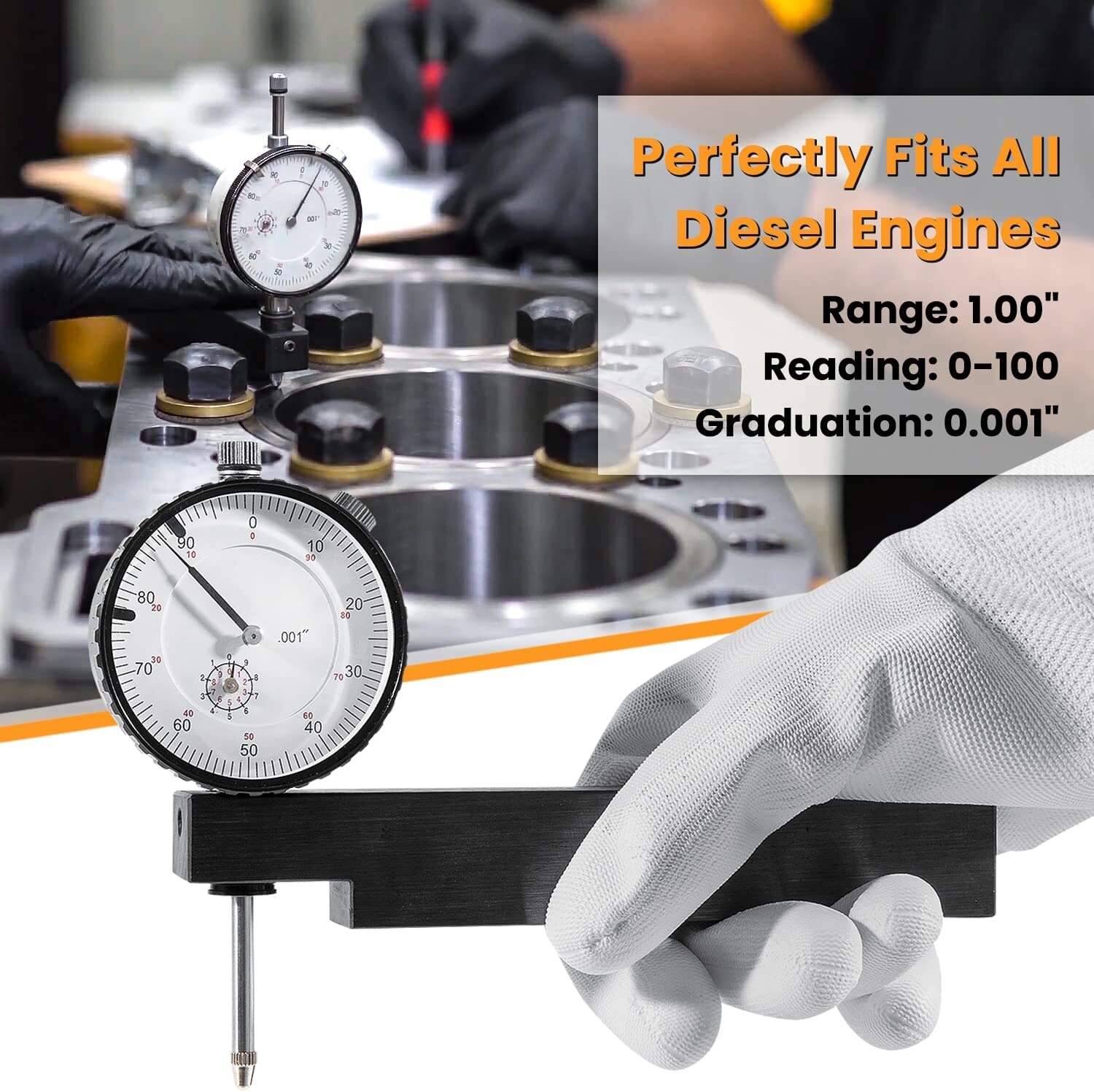 For Diesel Engines Cylinder Liner Protrusion Measurement Tool Dial Indicator🔥