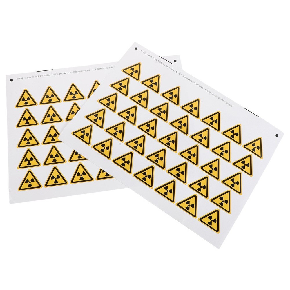 54 Pcs Warning Sign Stickers Caution Danger Hazard Window